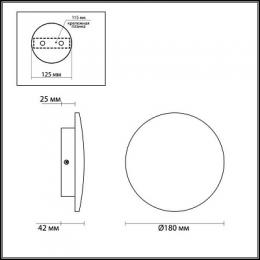 Настенный светодиодный светильник Odeon Light Eclissi  - 2